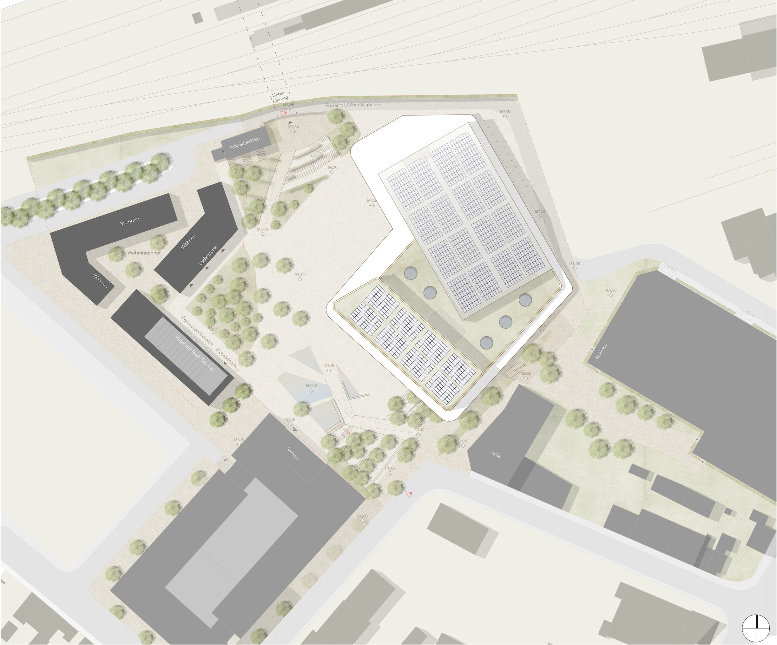 City-Forum und Plaza Euskirchen, Lageplan